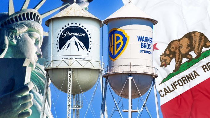 Paramount and Warner Bros. Water Towers