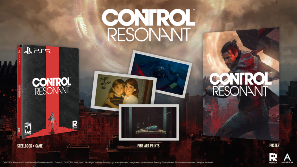 CONTROL RESONANT STEELBOOK EDITION BEAUTYSHOT PS5 ESRB
